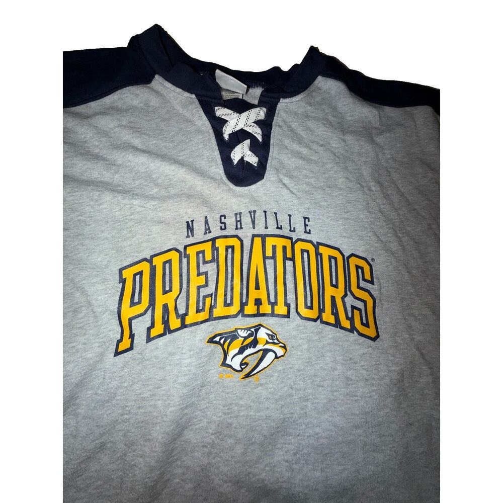 Nashville Predators NHL Long Sleeve Crewneck Sweatshirt XL - Picture 2 of 4